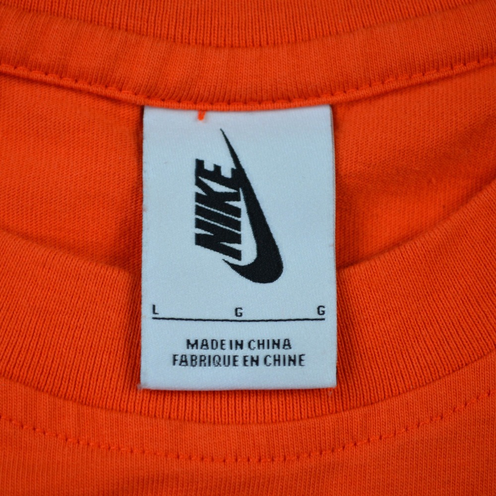 Nike Off-White Air Max 90 Tuxedo Eagle Orange T-Shirt BQ0827-891 Mens Large - Picture 9 of 12